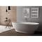 Ruvati 69-inch White epiStone Solid Surface Oval Freestanding Bath Tub Viola RVB6732WH - alternate 5